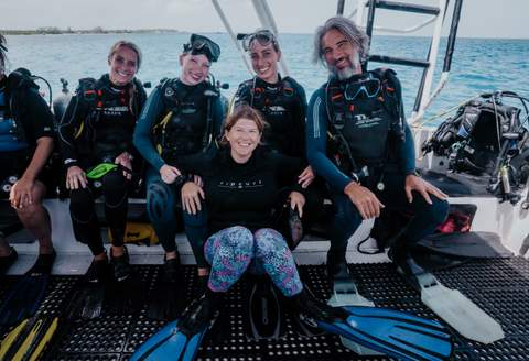 Divers in Cozumel