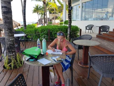 Estudiante en el curso Open Water