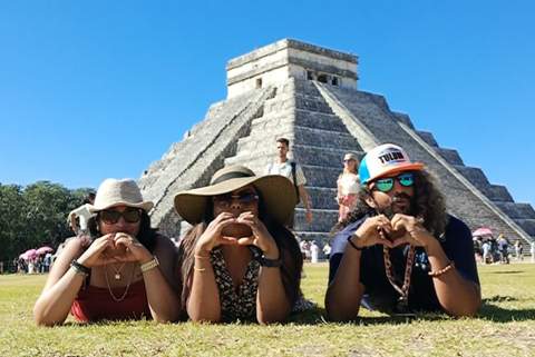 Visitantes en Chichén Itzá