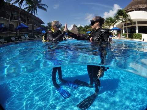 Buceo en los arrecifes de Playa del Carmen